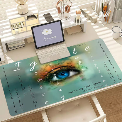 Aaron Warner Mouse Pad Anti Slip Rubber Edge Locked Thickened Laptop Gaming Desk Mat
