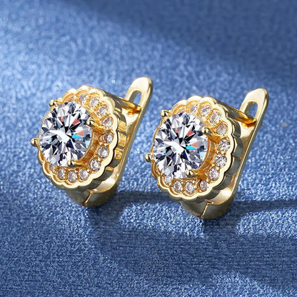 925 Silver Needle Princess Crystal Square Zircon Drop Earrings for Women Trendy Simplicity Jewelry Girl Sweet Gifts New