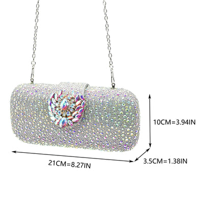 Luxury Designer Silver Italian Matching Shoes and Bag Set Decorated with Rhinestone Shoe and Bag Set for Party in Women Nigerian