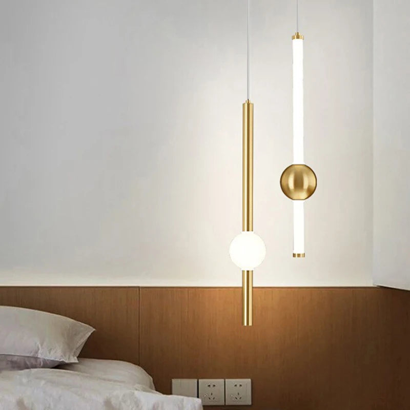 1pc Modern Home Decor LED Lights Bedroom Lamp Bedside Pendant Light Lamps LED Chandeliers Hanging Light Indoor Lighting