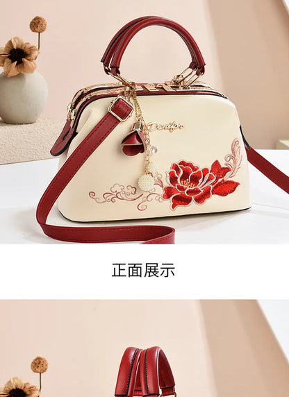 New Woman shoulder bag Large capacity Handbag for Women Crossbody bag Lychee pattern Portable bucket bag ladies messenger bags