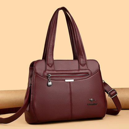 High Quality Ladies Soft Leather Shoulder Bag Designer Luxury Handbags Tote Bags For Womens 2025 Female Crossbody Messenger Bags