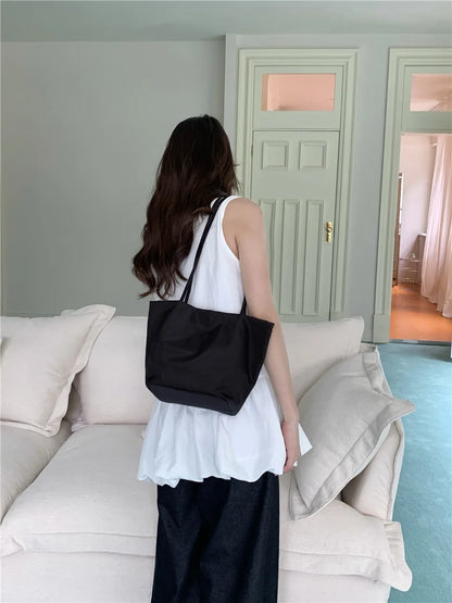 Casual Nylon Bucket Bags for Women Shoulder Bag Fashion Soft Women Bag NEW Tote Purses and Handbags Female Shopper Commuter Bags