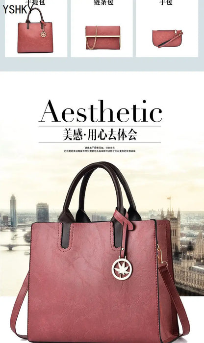 Three-piece set of women's bags Women's shoulder Handbags Bag for 2025 Female luxury designer Casual fashion  bags