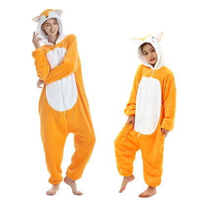 S M L XL Women One-piece Pajama Plush Flannel Jumpsuit Adult Winter Kigurumi Anime Onesies Halloween Unicorn Cosplay Costumes