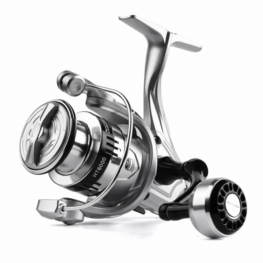 Fisherman Metal Spool Spinning Reel 5.2/1 Gear Ratio Heavy Duty Bait Cast Reel Comfortable Smooth Fishing Reel Lake Fishing