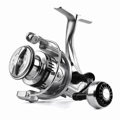 Fisherman Metal Spool Spinning Reel 5.2/1 Gear Ratio Heavy Duty Bait Cast Reel Comfortable Smooth Fishing Reel Lake Fishing