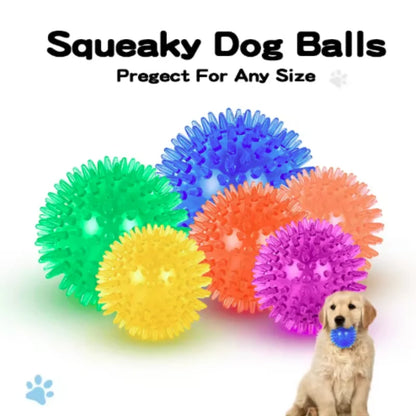 Pet Tooth Cleaning Sounding Chew Ball - Thornless Chewing Toy for Puppy Training Teeth Accessories for Cats And Dogs
