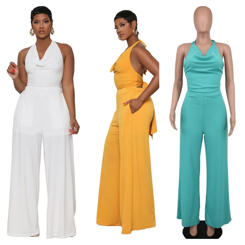 Jumpsuits Women Pants One Pieces Summer Outfits Jumpsuit Women Elegant Full Pants for Woman New One Piece Clothes for Woman