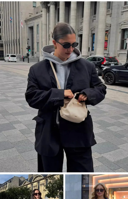 JW PEI Hana Quiet Luxury Trapeze Tote Bag Pebbled Vegan Leather Top-Handle Handbag Premium Women Shoulder Bag Fashion Messenger Purse 2026