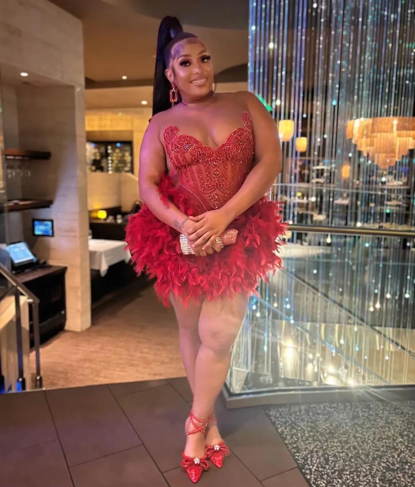 Glitter Gold Diamonds Prom Dress 2025 For Black Girls Glitter Bead Crystal Rhinestones Birthday Party Cocktail Senior Customized