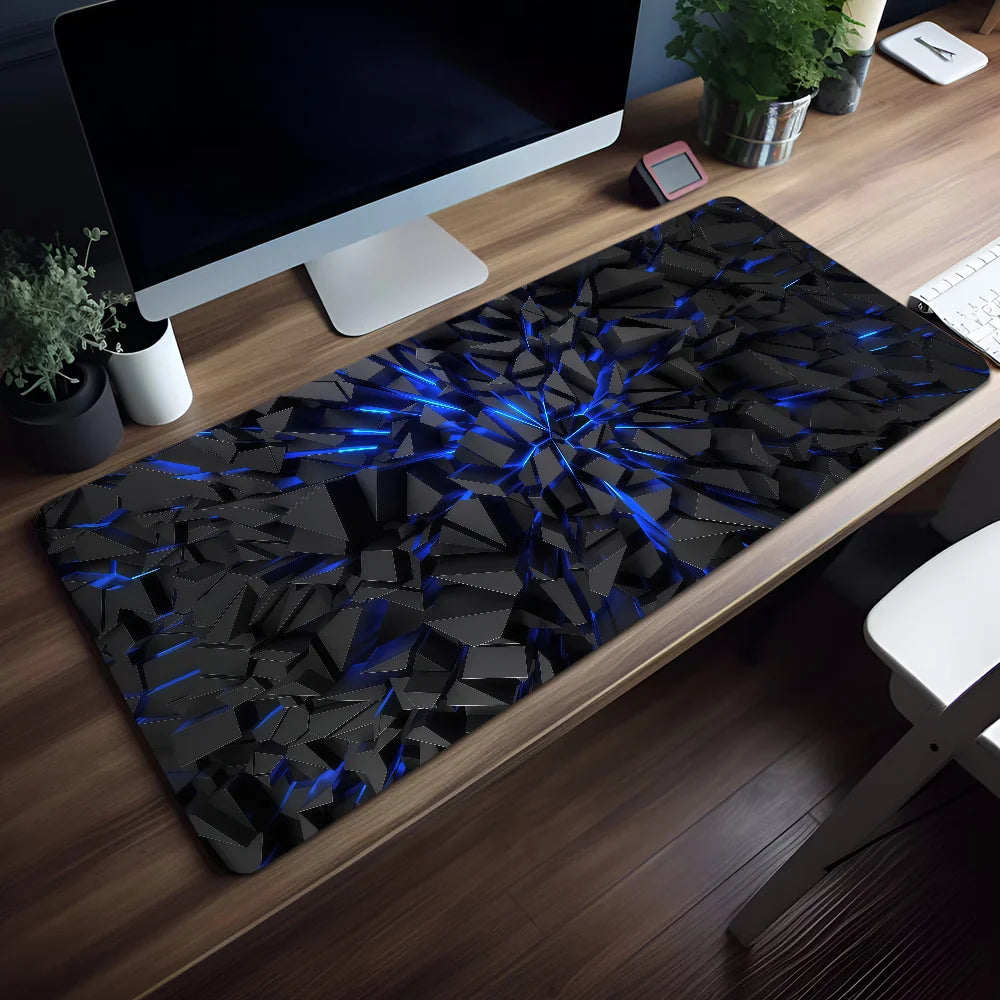 Colorful 3D Geometry Pattern Mouse Pad Non-slip Thickened Large Writing Lockedge Office Student Gaming Cushion MousePad