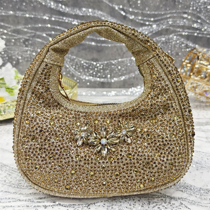 Venus Chan Olive-Green Pointed-Toe Women's High Heels Shoes and Bags for Party Rhinestone Evening Elegant Luxury Handbag