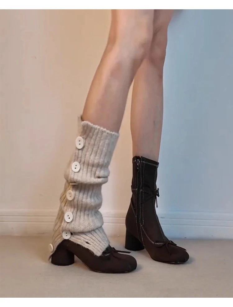 2026 New Style Women's Thick Heel Slim Boots - Early Spring New Style Bowknot Short Boots