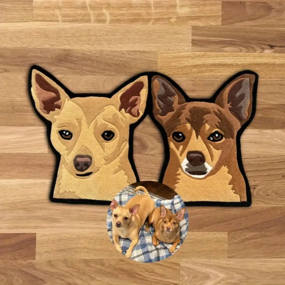 VIKAMA Custom Photo Rug - Personalize with Any Image Upload Non-Slip Home Mat for Entryways Pet-Friendly Printing Available