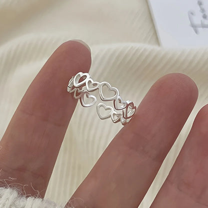 PANJBJ 925 Sterling Silver Golden Flower Rings For Women Drip Glaze Plant Irregular Adjustable Sweet Jewelry Gift Dropshipping