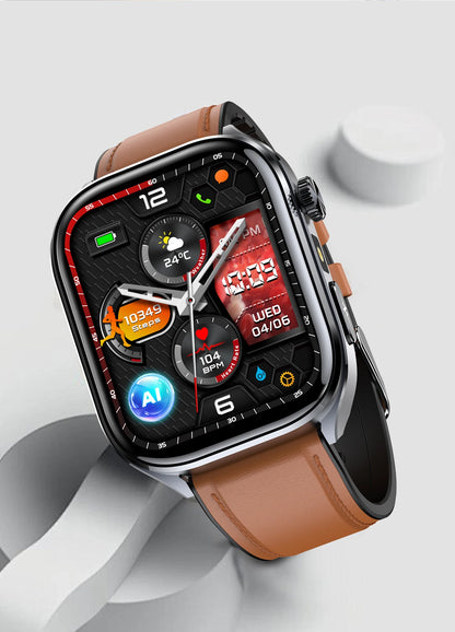 2026 New Non-Invasive Laser Treatment Three High Smart Watch Man ECG Heart Test Blood Fat Uric Acid Smart Watch For Android IOS