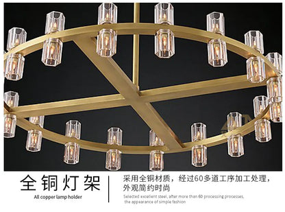 Villa Duplex Chandelier New Light Luxury Light Post Modern Crystal Chandelier Light Luxury For Living Room Lamp Home Decoration