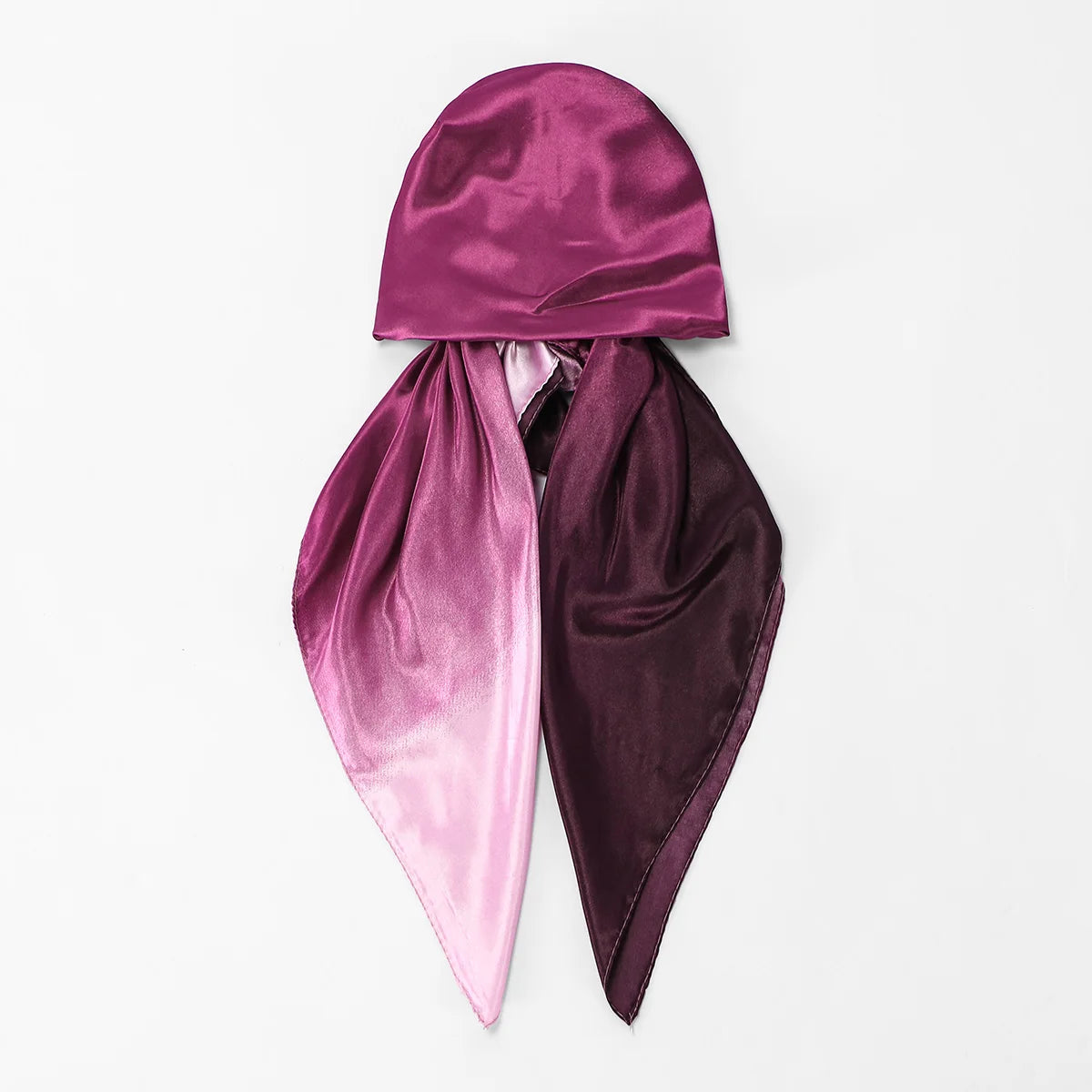New Muslim Instant Satin Hijab Cap Scarf Printed Turban Hair Bonnet Turban Headwrap For Sleeping Elastic Hair Bonnet Bandana