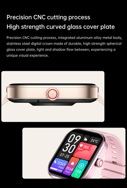 2026 New Smart Watches Women Full Touch Screen Bluetooth Call Waterproof Sport Fitness Tracker Lady Watches Smartwatch For Men