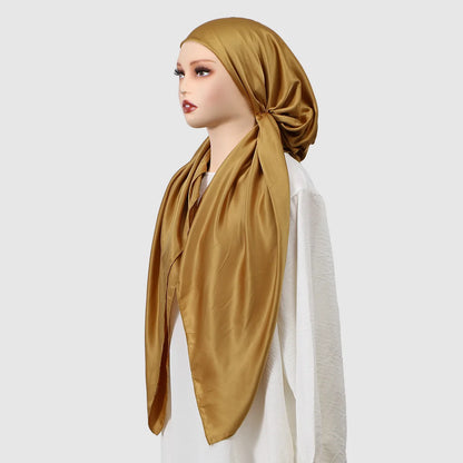 New Muslim Instant Hijab Scarf Print Turban Thick Hair Bonnet Night Cap Turban For Sleeping Elastic Hair Satin Bonnet For Sleep