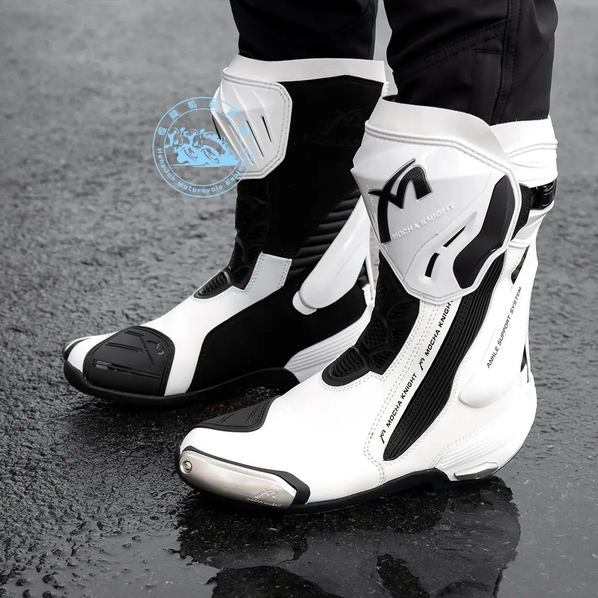 MOCHA Off-Road Riding Boots Ankle & Shin Impact Protection Non-Slip Wear-Resistant Sole for Track Enduro Competitive Riding