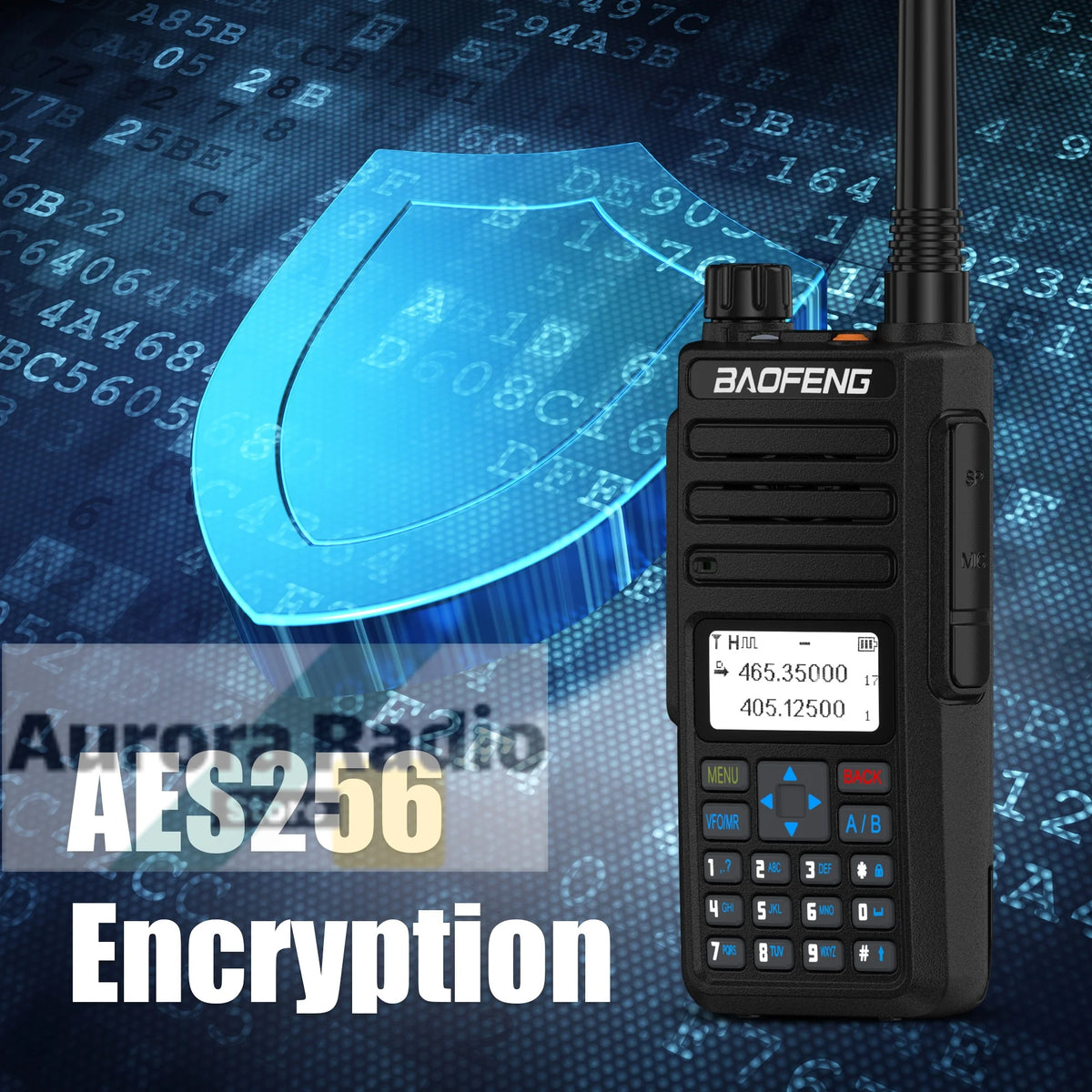 Baofeng DM-1801 DMR Walkie Talkie AES256 Man Down VHF UHF Digital & Analogy Dual Time Slot Roaming Recording 1024 Channel Radio