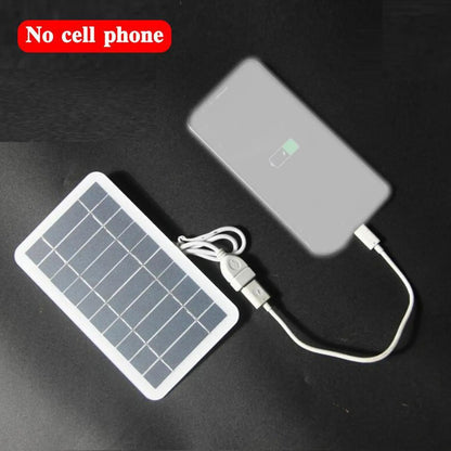 Portable 5V 2W Solar Panel USB Charger, 400mA Output, Outdoor Emergency Phone Charger