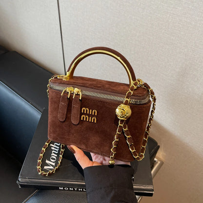 New Frosted Handbags Women's Square Bags Mini Lipstick Cosmetics Packs Ladies Handbags and Purse Niche Shoulder Crossbody Bags