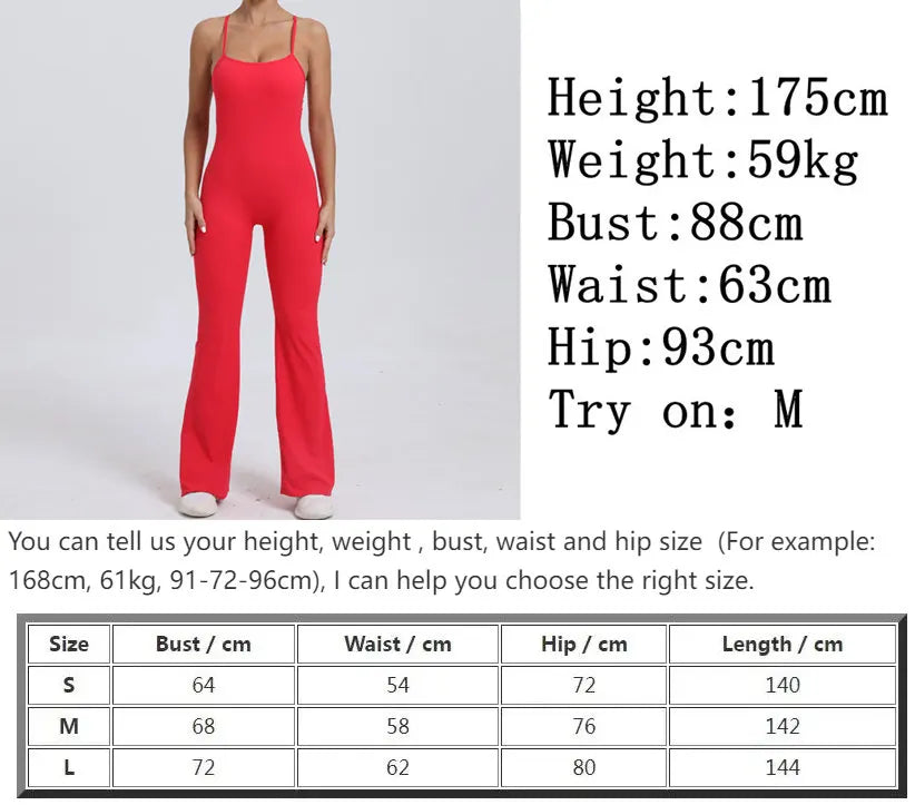 Sports Overalls for Women Sportswear Flared Jumpsuit Woman Padding Jumpsuits Gym Combinaison Femme Coffee Gray Navy Blue Red