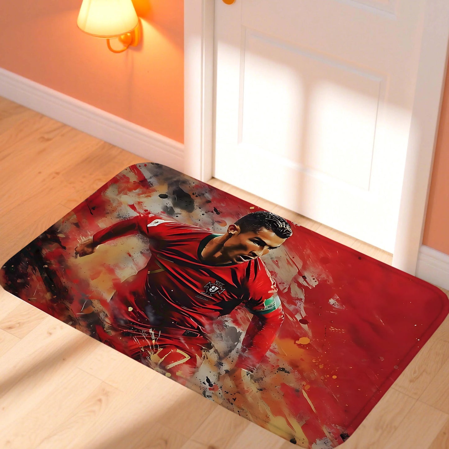 C-CristianoS R-Ronaldo CR7 Doormat Kitchen Rugs for Bedroom Front Door Mat Non-slip Pad Room Decoration Motorcycle Carpet Home