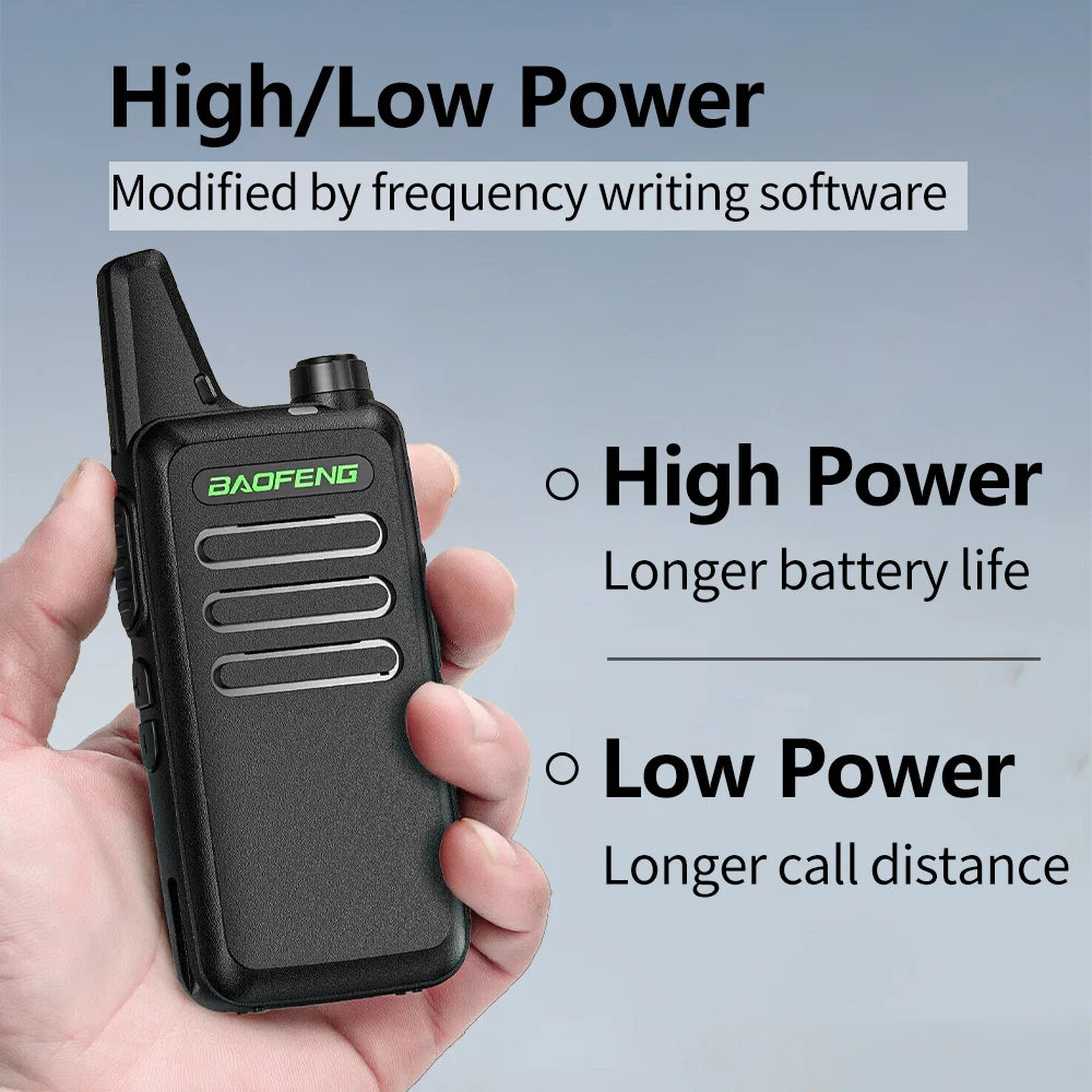 2 STUKS Mini Walkie Talkie BF-T20 Portable Two Way Radio Opladen USB VOX Voor UHF 400-470MHZ Lange Afstand Communicatie Radio Up