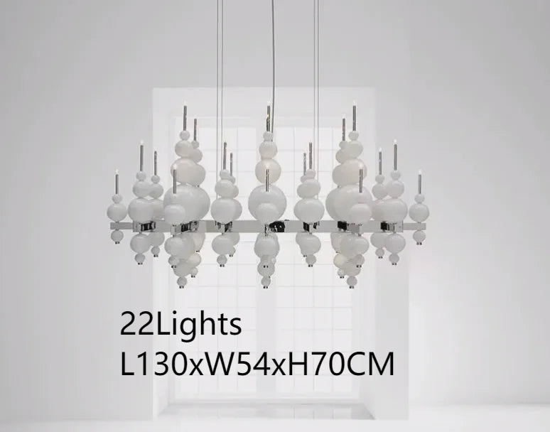 Modern Black Pendant Chandelier Lights For Dining Room Kitchen Living Room Bedroom Creative White Ceiling Chandelier