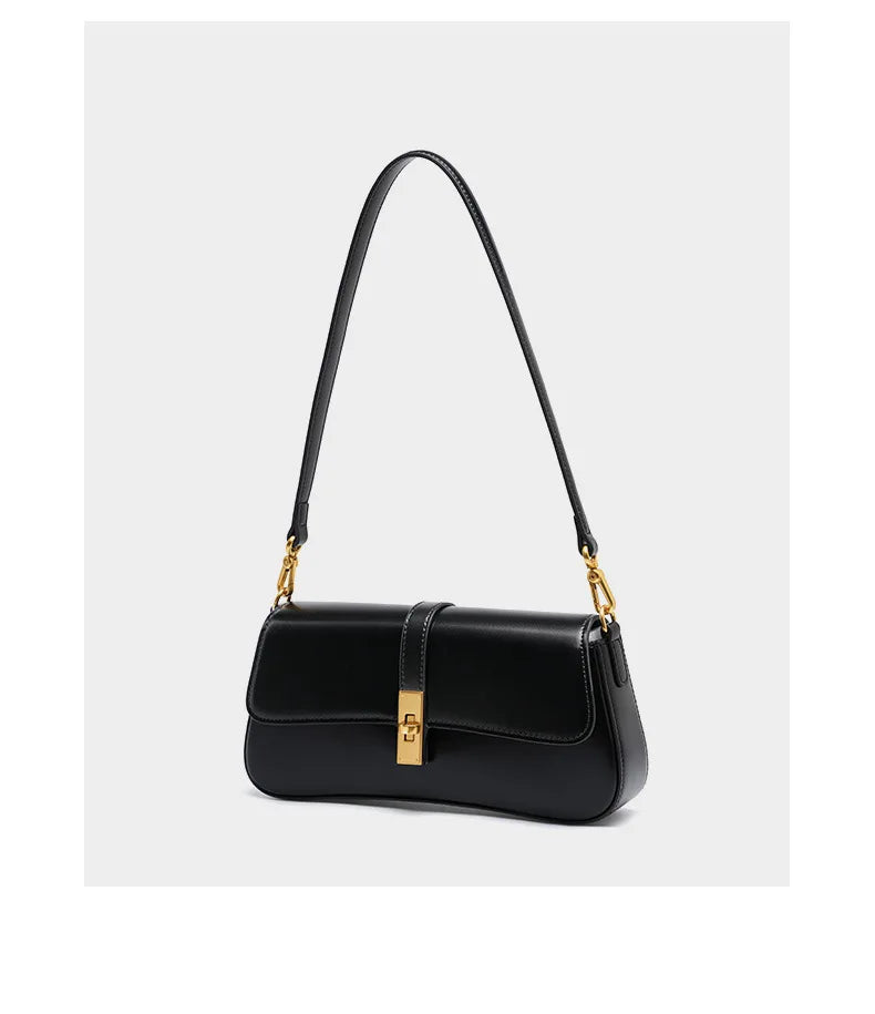 YANATARI Underarm Cowhide Genuine Leather Handbags Women Vintage Shoulder Bag Female Crossbody Bags Luxury High Quality 2025