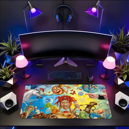 Singer T-Trippie Redd Mouse Pad Large Cute Non-slip Lockedge Desktop Computer Desk Mat Keyboard MousePad Office Gamer Student