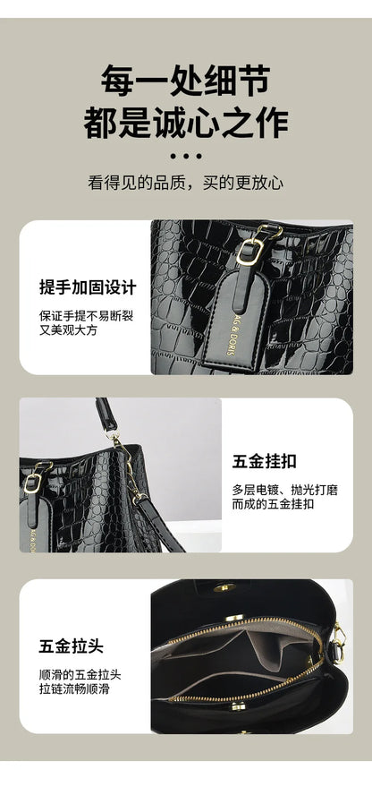 Retro PU Leather Purses and Handbags 2025 Shoudler Bags for Women Luxury Designer Women Crossbody Bucket Bag Sac A Main
