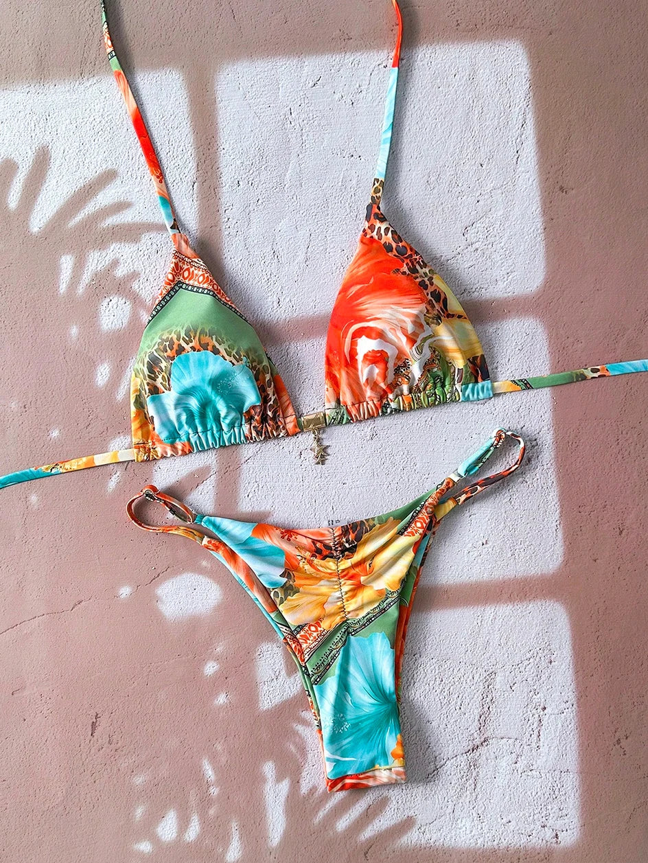 Sexy Leopard Push Up Bikinis Two Piece Bathing Suits 2026 Micro Bikini Sets Women Swimsuit Beach Wear Thong Swimwear for Female