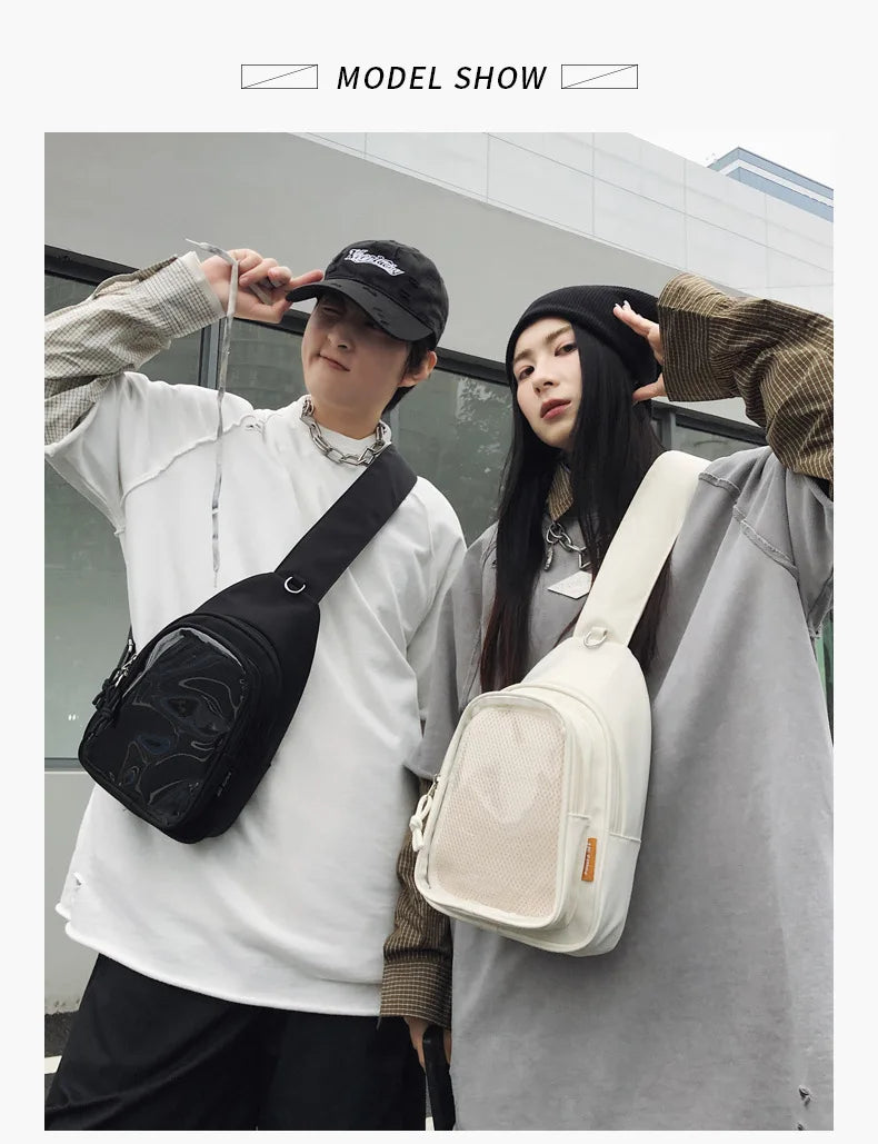 Kawaii Japanese Itabag Girls Soft Nylon Backpack Crossbody Bags 10CM Doll Women With Display Plate Cross Body Sling Pouch 2025