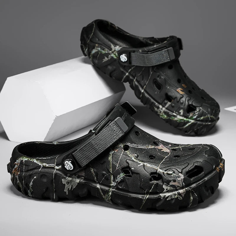 Men Slippers Summer Sandals EVA Platform Garden Shoes Unisex Flat Shoes Women Bedroom Slides High Quality Lightweight Beach