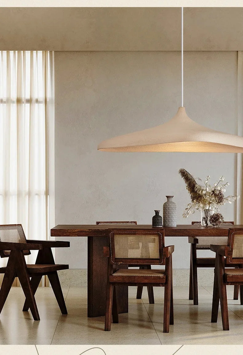 Japanese Wabi Sabi Style Led Pendant Lights Living Dining Room E27 Ceiling Chandelier Home Decor Bedroom Hanging Lamp Luminarias