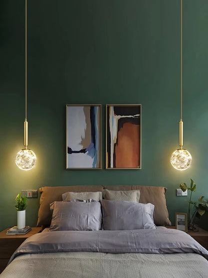 1 PC Modern Home Decor LED Lights Bedroom Lamp Bedside Pendant Light Lamps LED Chandeliers Hanging Light Indoor Lighting