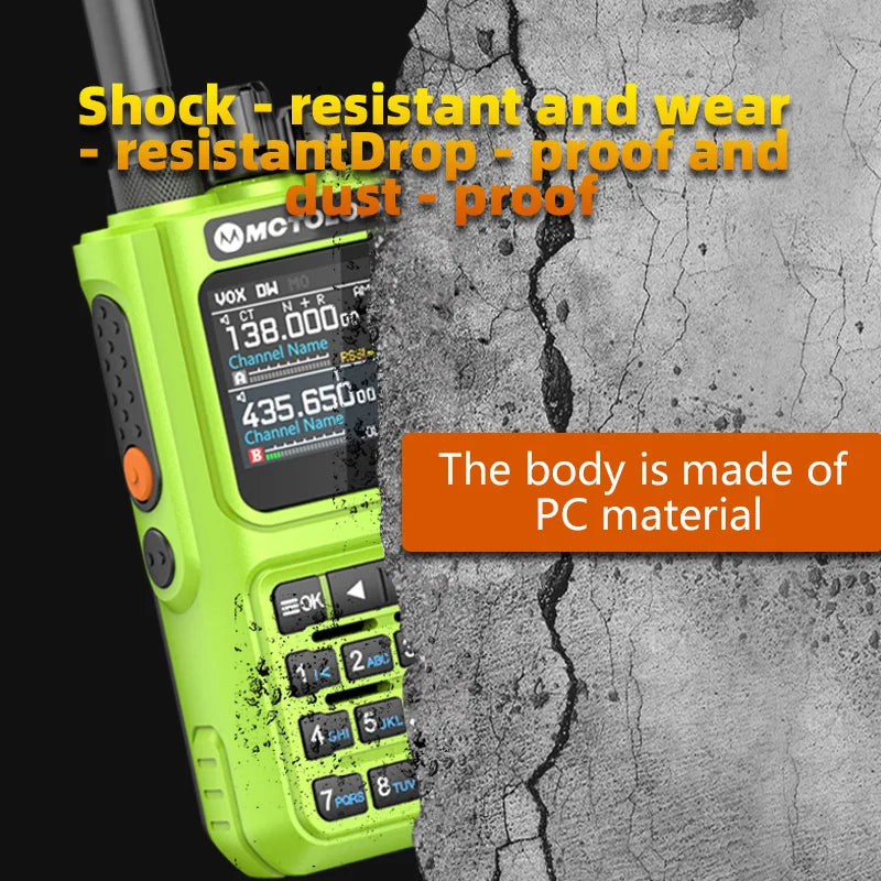 MOTOLOLA 15W Portable Handheld Walkie Talkie 6 Band Transmission Reception Bluetooth Program Flashing Noise Reduction AM FM