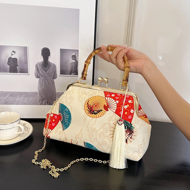 Luxury Evening Clutch Bag For Women Bride Wedding Clutch Purse Chain Shoulder Bags Small Party Handbag Rattan Handle Handle Tote