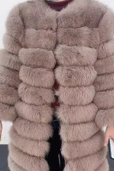 NEW Real Fur Coats Women Natural Real Fur Jackets Vest Winter Outerwear Women Silver Blue Fox Coat High Quality Fur Clothes