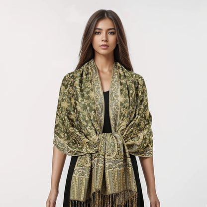 2024 Luxury Brand Cashmere Women Scarf Printed Winter Warm Shawl and Wraps Pashmina Bandana Long Jacquard Paisley Female Foulard