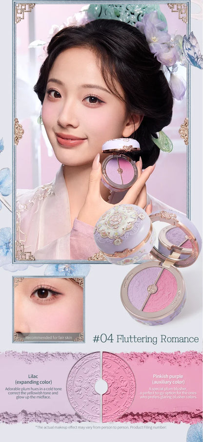 Flower Know Strawberry Rococo All-In One Gift Set Makeup Kit Full Professional Garden Mirror Blush Powder Lip Cream Flowerknows