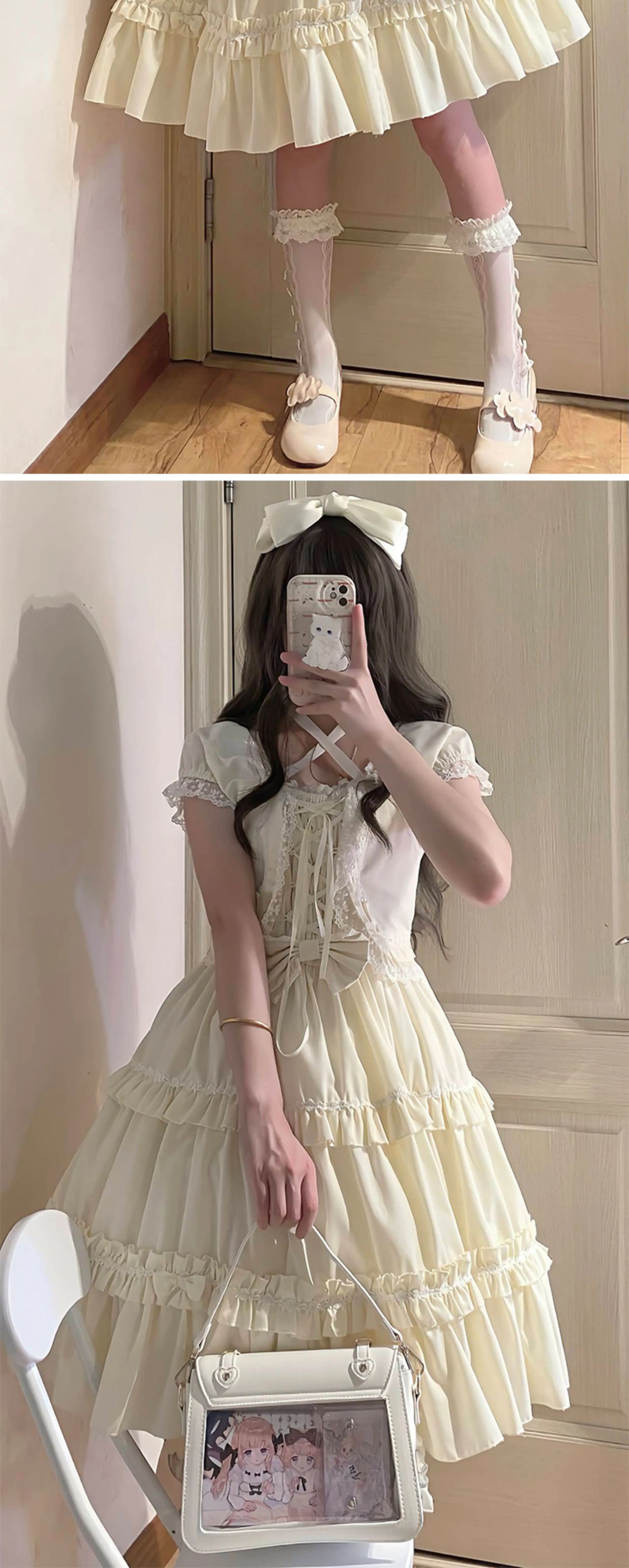 Sweet Ita Bag 2026 Elegant Lolita Bag Ladies Cute Girls Bow Crossbody Bag Popular JK Uniform Shoulder Bag Autumn Bolso Сумка
