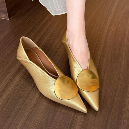 Luxury Women Heeled Shoes Pointed Toe Low Heels Designer Shoes Sexy Dress Fashion Woman Pumps Summer Elegant Zapatos Mujer