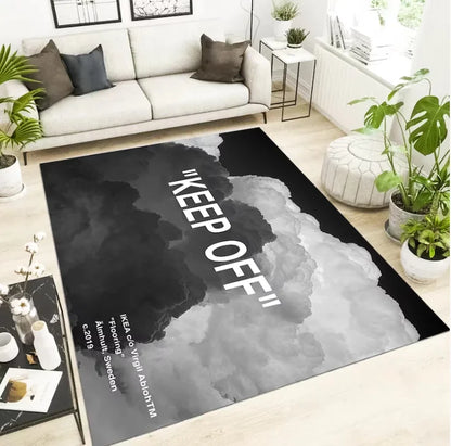 Keep Off Rug, Grass Accent Carpet, Keep Off Home Decor Rug