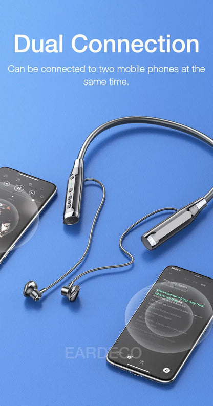 EARDECO 100 Hours Endurance Wireless Headphones Bass In-ear Bluetooth Headphone Earphone Music Sport Earbuds with Mic Stereo